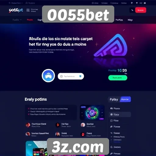 Experiência do usuário e interface do site 0055bet